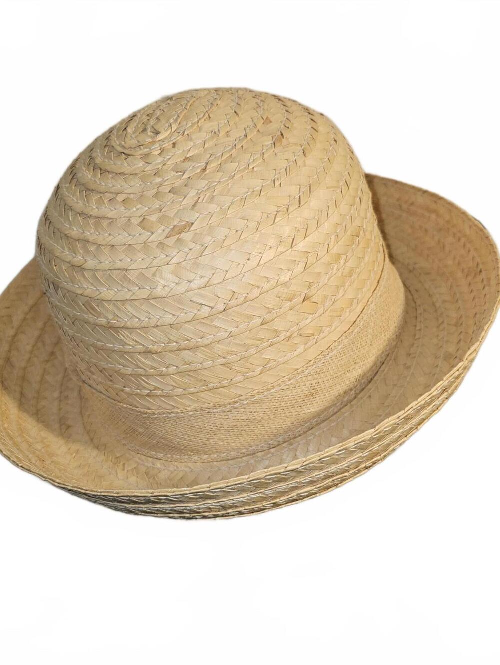 Cream Liz Claiborne straw cloche hat